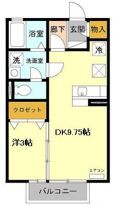 プロヴァンスＫの間取り