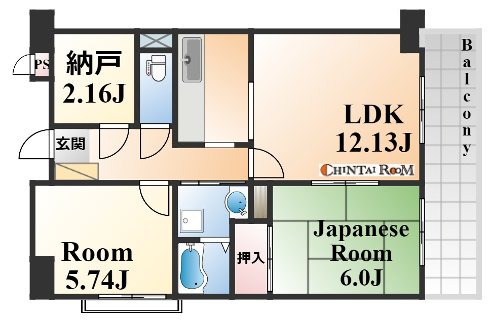 メゾンタカハの間取り