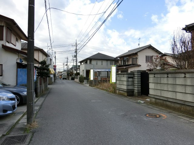 千葉市花見川区花園町　土地　約６５坪の前面道路含む現地写真|花見川区花園町　土地　更地