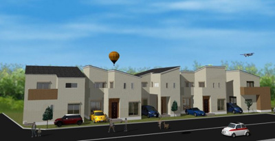 【外観パース】 | ケーズグランデ井高野　13号地 | イメージ外観パースです♪