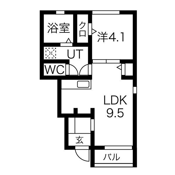 テゾーロ下太田D棟の間取り