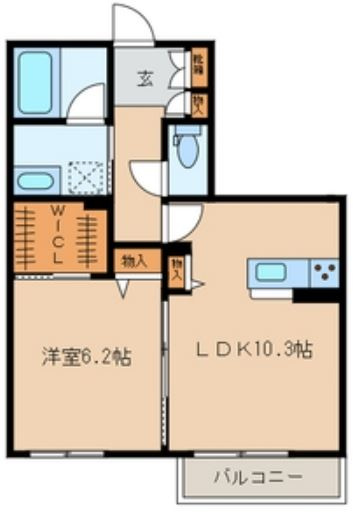 【間取り】 | ル　リアン　 | 収納もしっかりとあるお部屋です