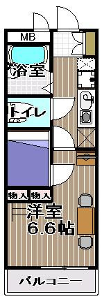 【間取り】 | レオパレス鳴尾Ｂ