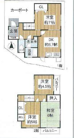 箕面市瀬川4丁目　中古戸建