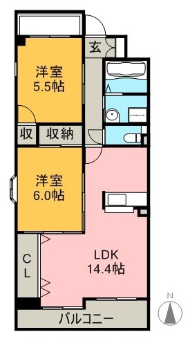 アネックス長尾山の間取り