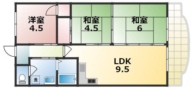 【間取り】 | シャトー三島