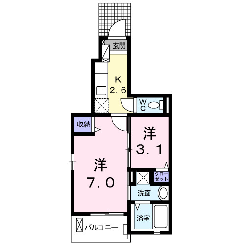 アビタシオン高柳の間取り