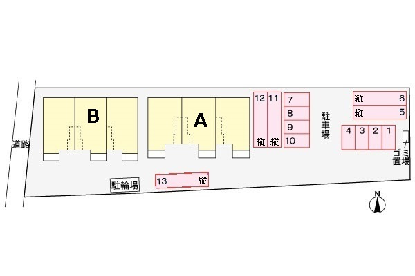 シャン・ドゥ・フルールBの区画図