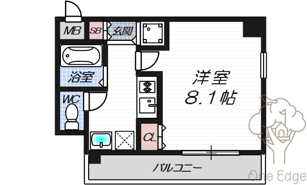 エスライズ中之島WESTの間取り