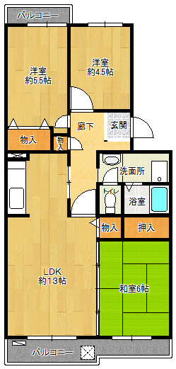 【間取り】 | 鹿の子台北ハイツ | 鹿の子台北ハイツ（GoodHome）