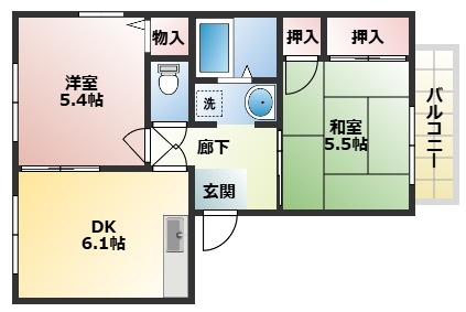 【間取り】 | プリメールB棟