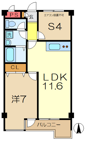 【間取り】 | ＧＳハイム上大岡
