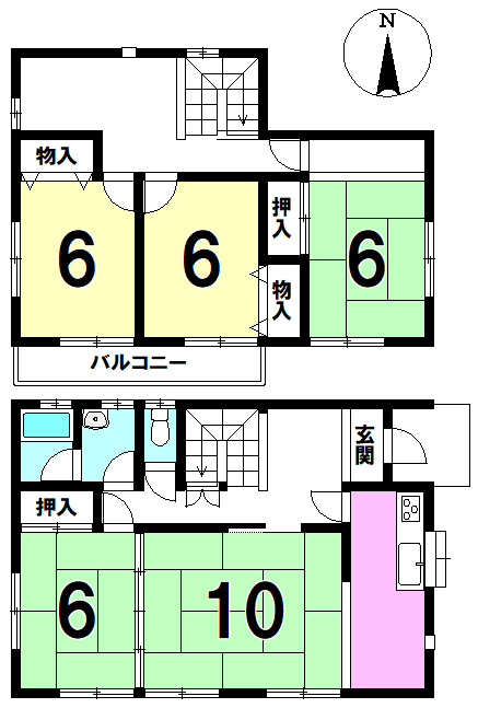 遠野町深山田　中古戸建の間取り