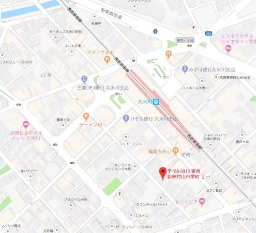 エミネント久米川の地図