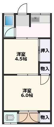 【間取り】 | 千里丘山口ハイツ