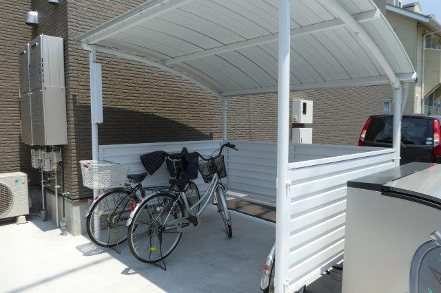 倉敷市日ノ出町２丁目のアパートのその他共用部分|自転車置き場