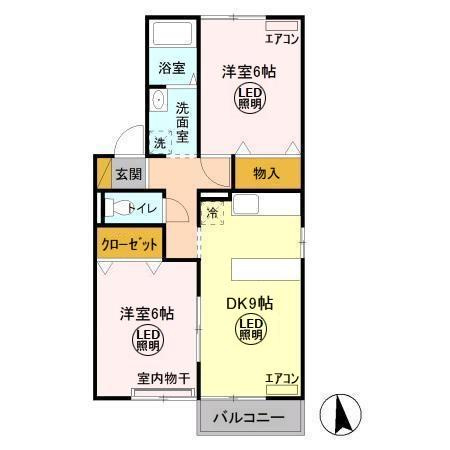 メゾン森Ⅵの間取り
