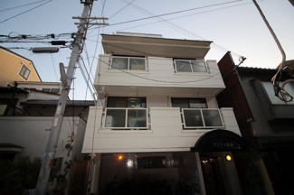 【外観】 | アミティ北畠　鉄骨造　4階建て
