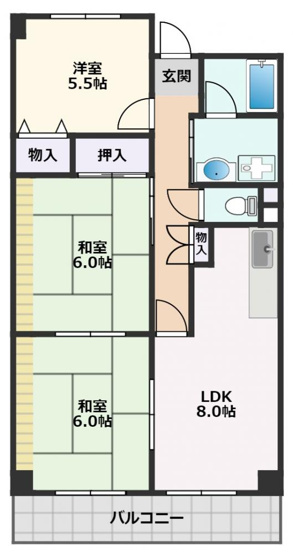 【間取り】 | ロイヤルプラザ千里