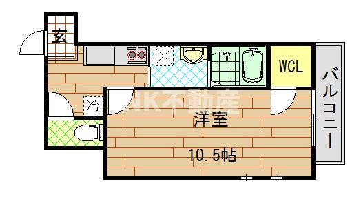 【間取り】 | フジパレス吉田本町Ⅲ番館（吉田賃貸） | 間取りです