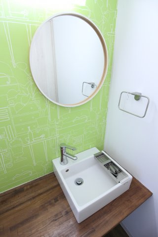 名谷農住団地Ｉ棟の洗面所