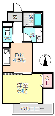【間取り】 | ロータスコート４