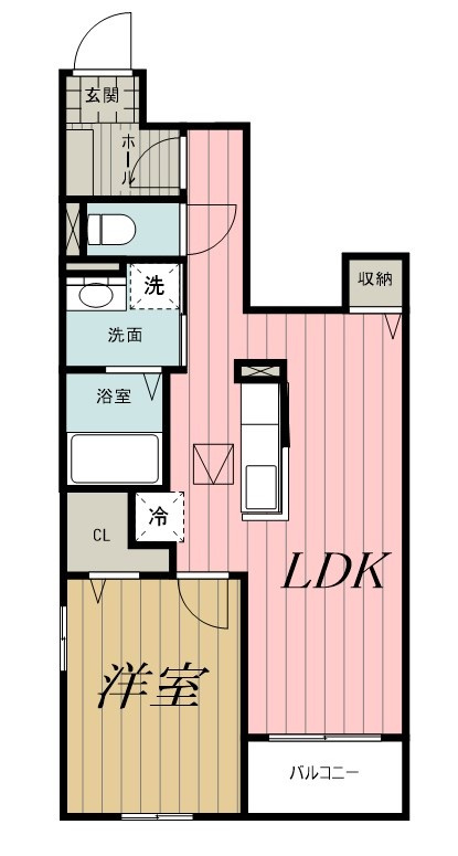 エフズコート東千葉Aの間取り