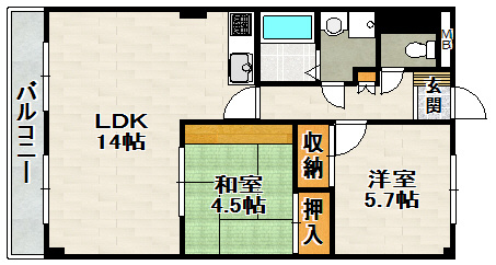 ファミーユ静愛Ⅱの間取り