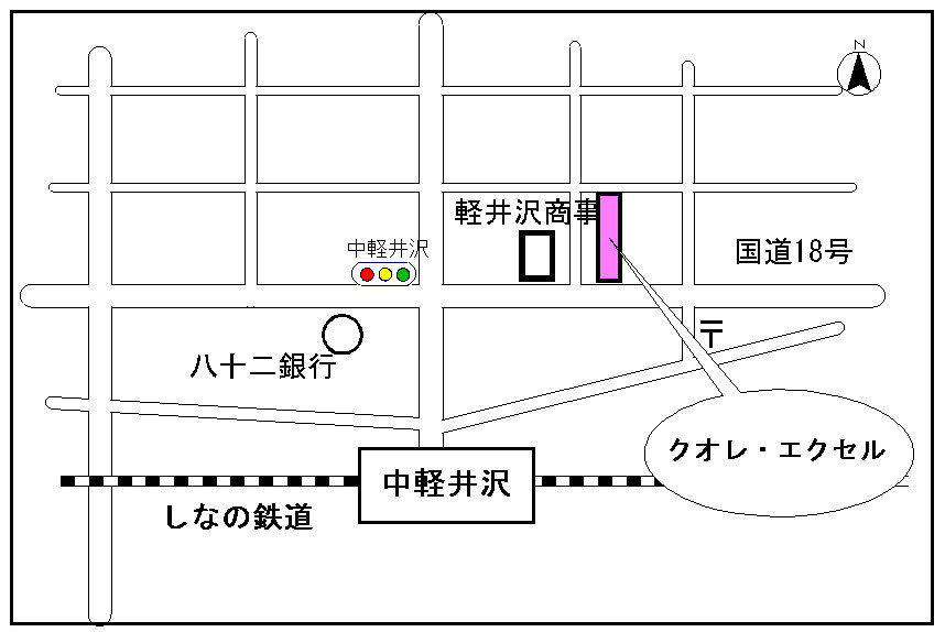 車なんていらないゼ！の地図