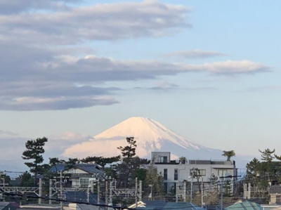 【展望】 | プレジール湘南鵠沼 | 西側には天気が良いと富士山が望めます。