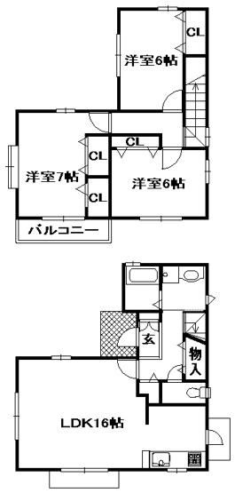 【間取り】 | 北六甲台戸建 | 間取りです