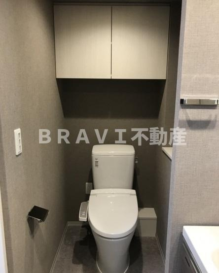 コンフォリア北堀江一丁目　BRAVI不動産のトイレ|【コンフォリア北堀江一丁目】シンプルで使いやすいトイレです