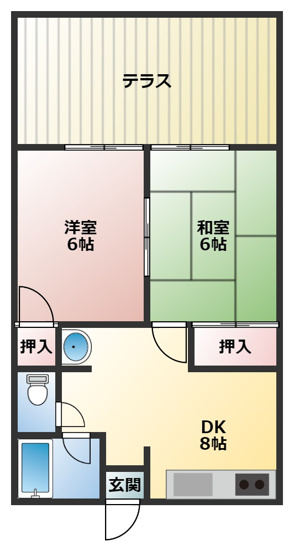 【間取り】 | シティハイム松栄