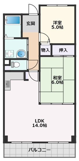 【間取り】 | パルティール南が丘