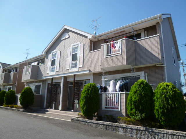 倉敷市笹沖のアパートの外観