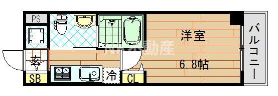【間取り】 | M'プラザ小阪駅前（河内小阪賃貸） | 間取りです