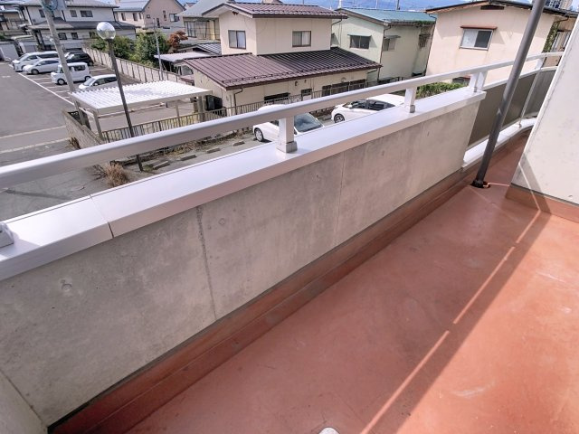 山形共立東原マンションのバルコニー