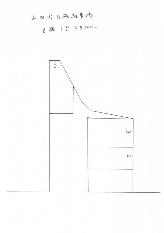 山田町月極駐車場の区画図