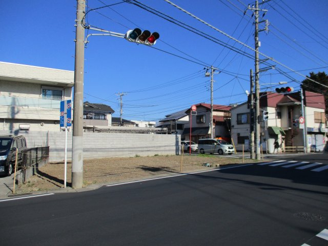 習志野市本大久保５丁目　土地　東南角地　建築条件なし