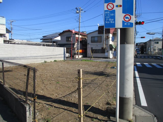 習志野市本大久保５丁目　土地　東南角地　建築条件なしの外観