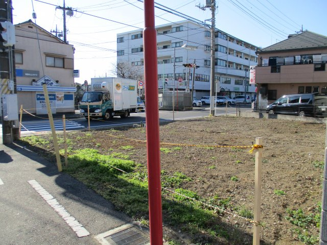 習志野市本大久保５丁目　土地　東南角地　建築条件なしの外観