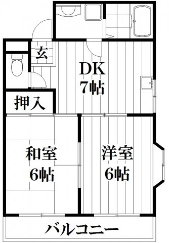 【間取り】 | グレースモリモト | 反転タイプ