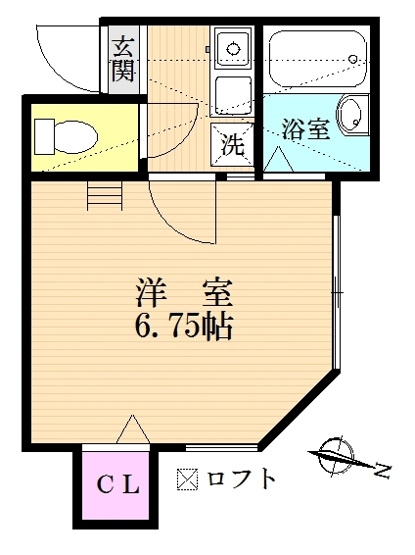 【間取り】 | ロッシェル北里Ⅱ号棟