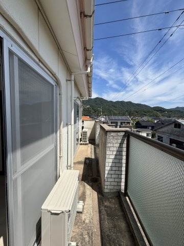 富谷マンションのバルコニー