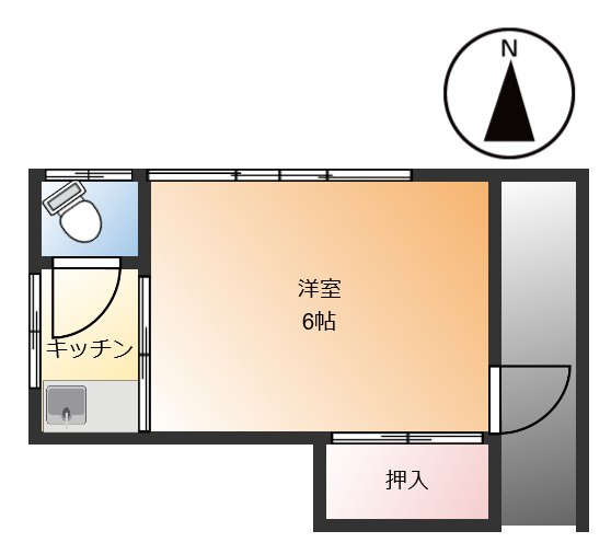 足立区足立４丁目のアパートの間取り