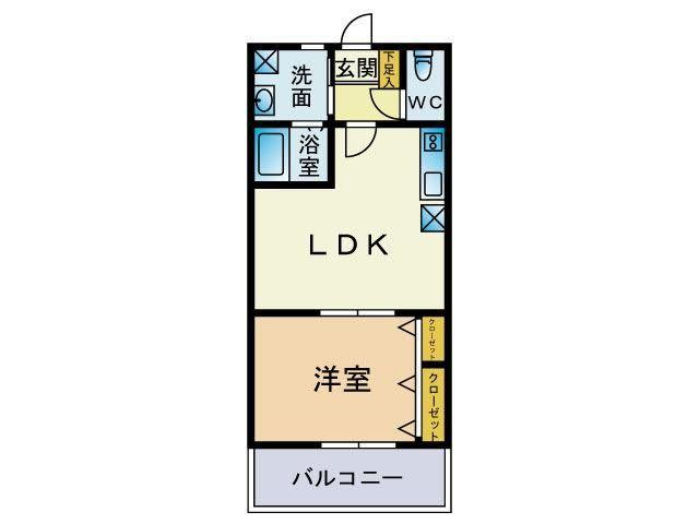 【間取り】 | エリーナハイツ福大前