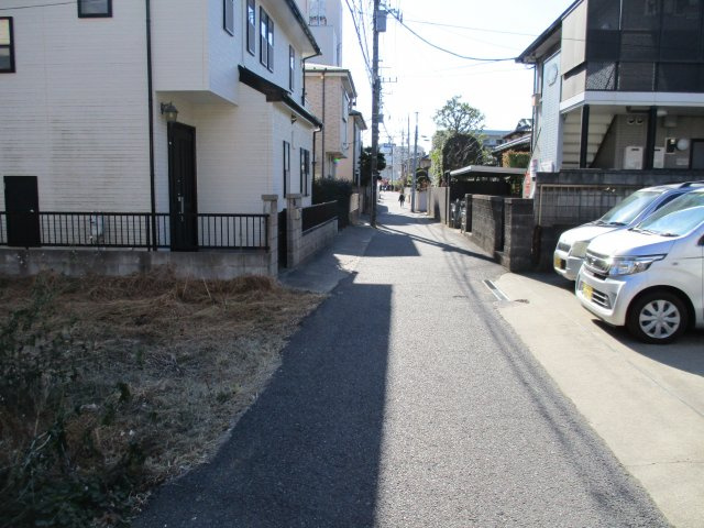 習志野市大久保１丁目　土地　京成線「大久保」駅　徒歩４分の前面道路含む現地写真|前面道路含む現地写真です