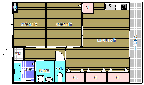 サンライズの間取り