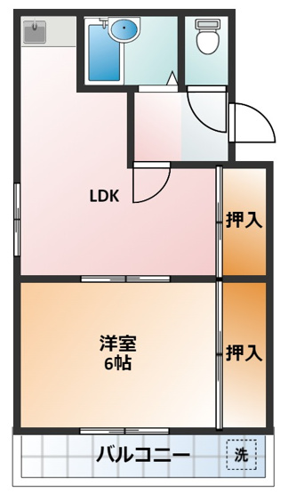 【間取り】 | 尾関ハイツ