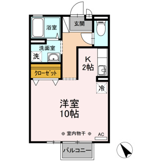 【間取り】 | アパートメントフォルテ